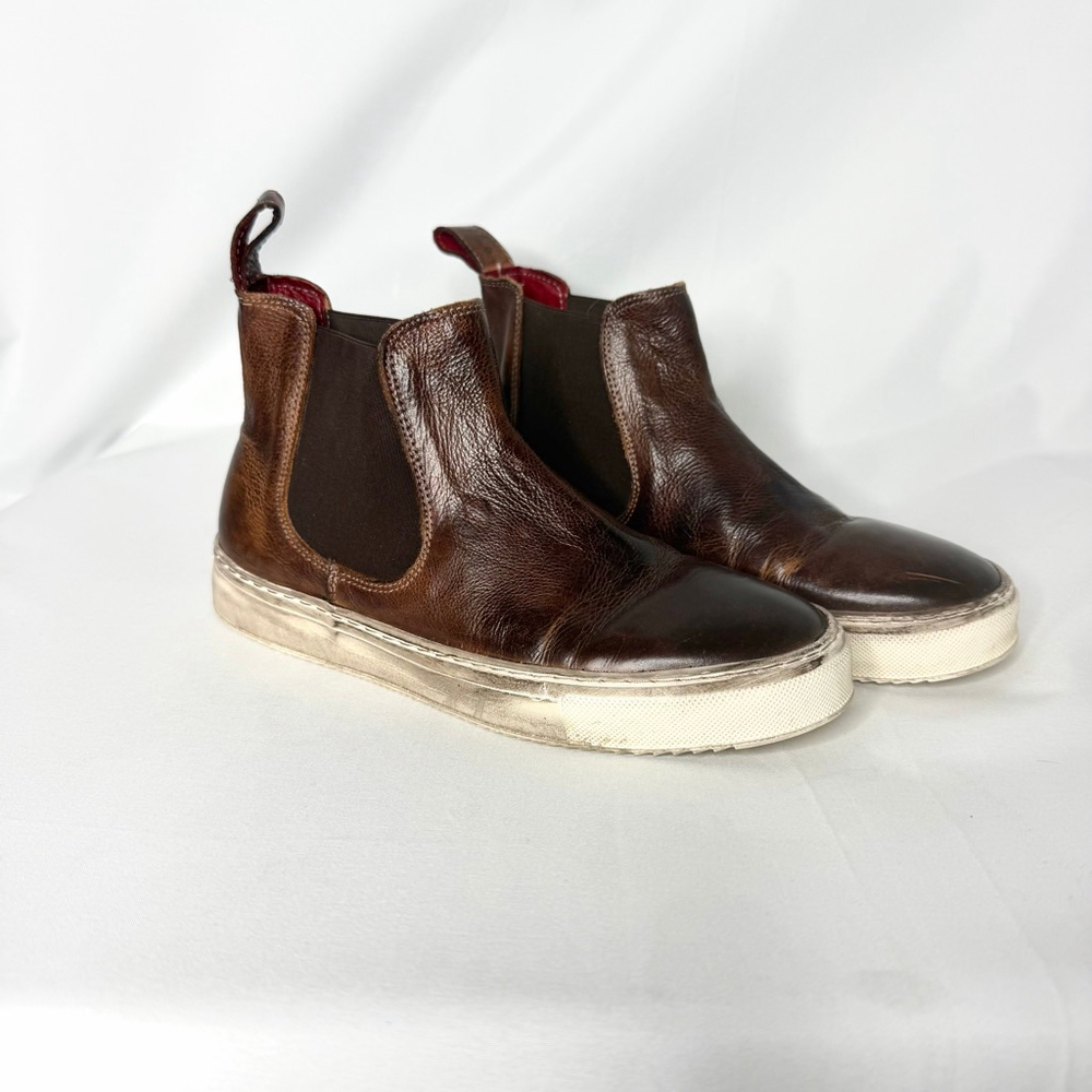 Bed Stu Whitney F325003 Womens Brown Leather Lifestyle Sneakers Shoes